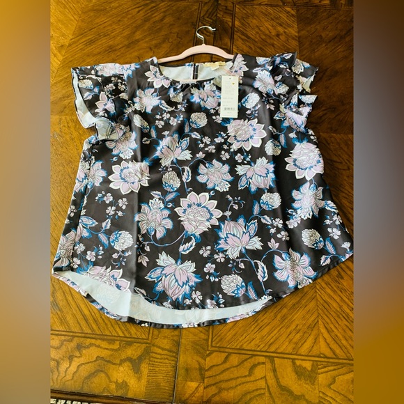 Women size M copper & Ella flared short sleeves summer top blouse - Picture 3 of 8